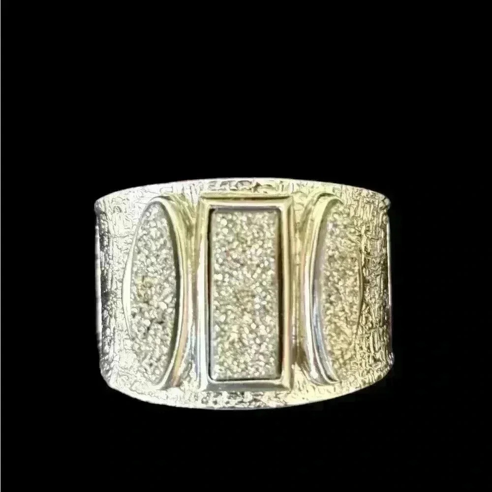 Fabrizio Giannone Handmade Silver & Stone Bracelet w Authenticity Card & Bag